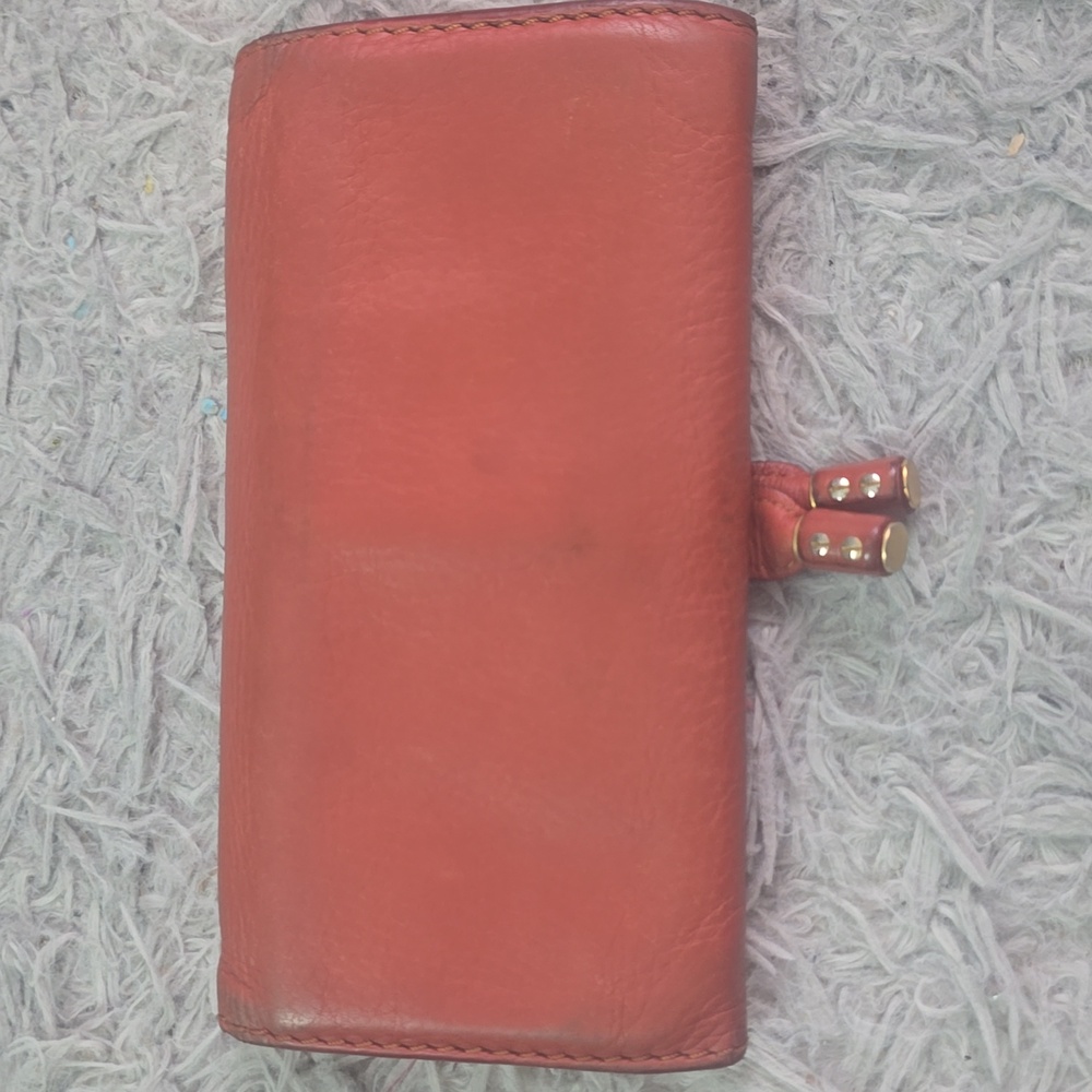 Chloe Congac Leather Snap Long Wallet W/ Gold Details (VERY GOOD)(COA)✨️🤎✨️ - Picture 7 of 9
